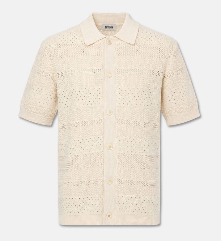 Short-sleeve Textured Shirt