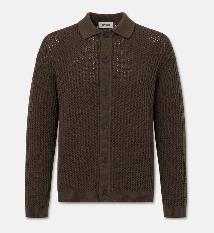 Long-sleeve Textured Shirt